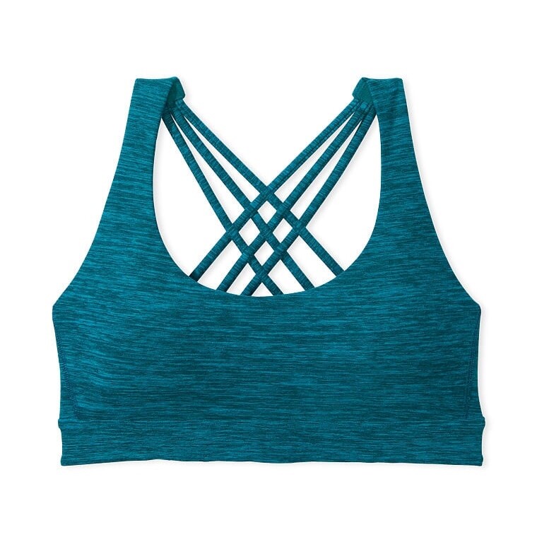 

Спортивное бра Victoria's Secret Essential Strappy Heather, бирюзовый