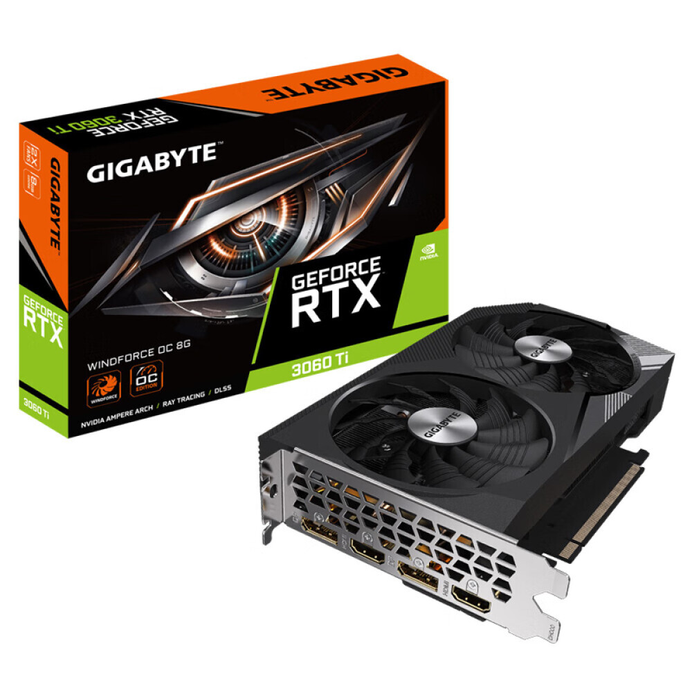 

Видеокарта Gigabyte GeForce RTX 3060 Ti WF2OC 8GB Wind Magic