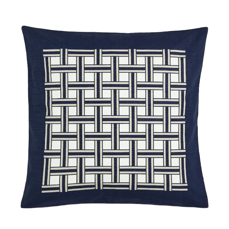 

Чехол для декоративной подушки H&M Home Patterned, темно-синий