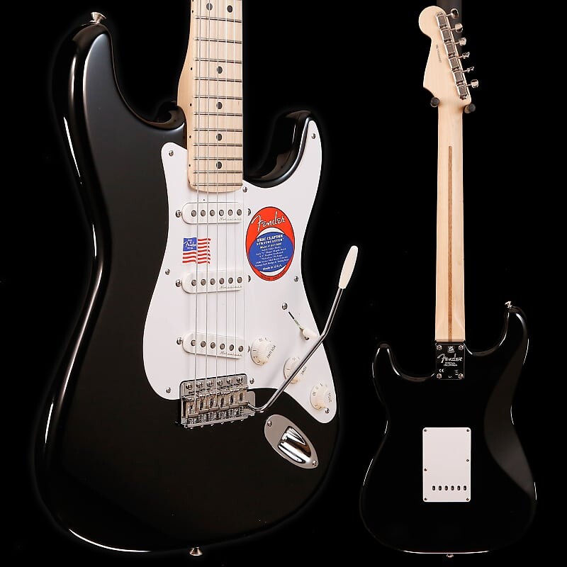 

Fender Eric Clapton Stratocaster, Maple Fb, черный 8 фунтов 6,5 унций Eric Clapton Stratocaster, Maple Fb, Black 768 8lbs 6.2oz