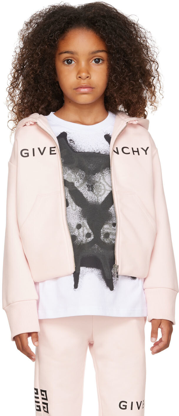 

Детская розовая толстовка с логотипом Givenchy