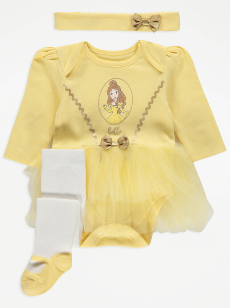 

Костюм Disney Belle Bodysuit с колготками и повязкой на голову George.