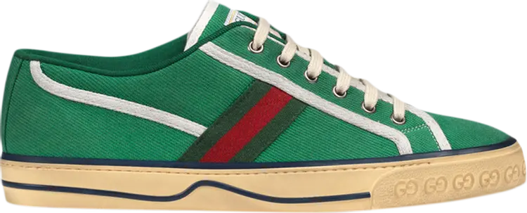 

Кроссовки Gucci Tennis 1977 Green Cotton, зеленый