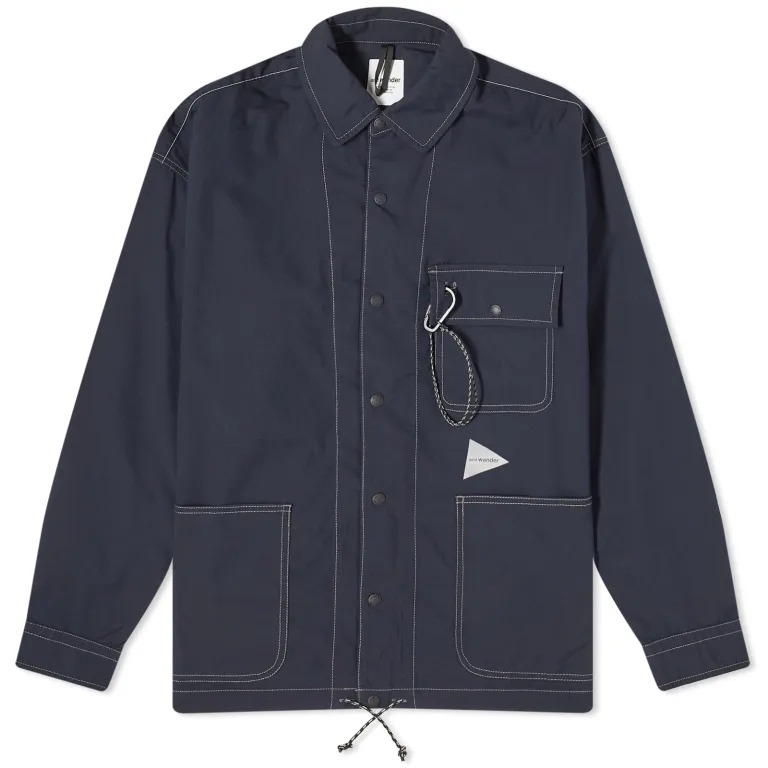 Куртка-рубашка And Wander 55 Dry Rip, темно-синий рубашка and wander размер 48 синий