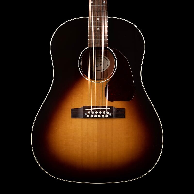 

Gibson J-45 Standard 12-струнная винтажная акустическая электрогитара Sunburst с футляром J-45 Standard 12-String