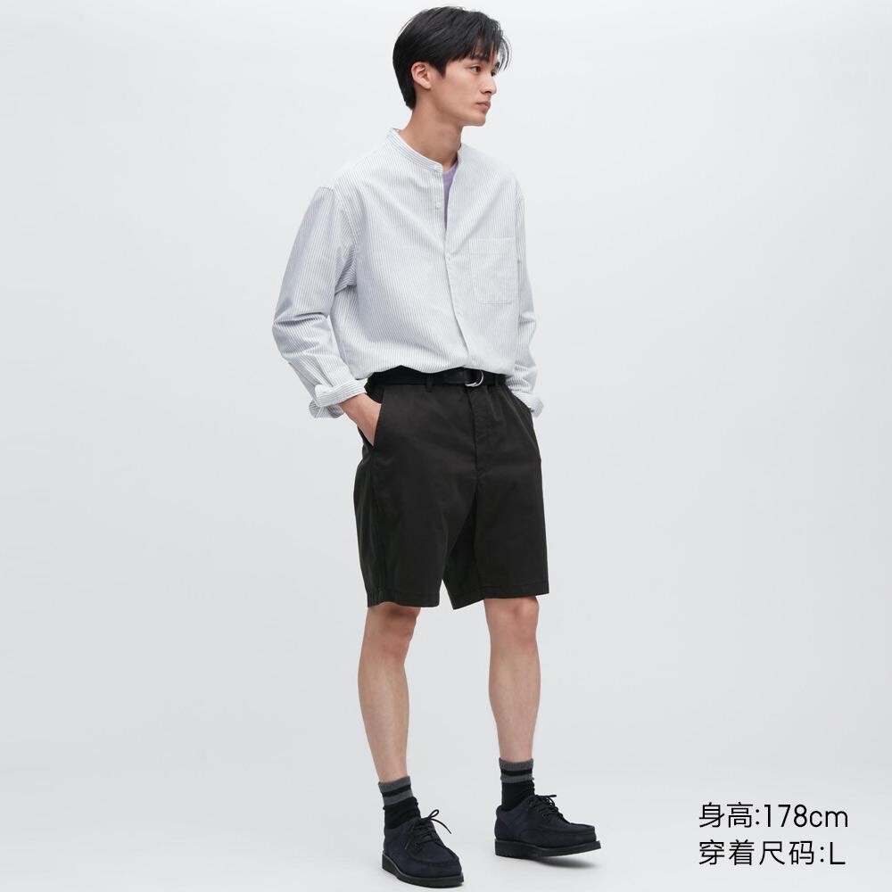 

Шорты хлопковые унисекс Uniqlo, черный