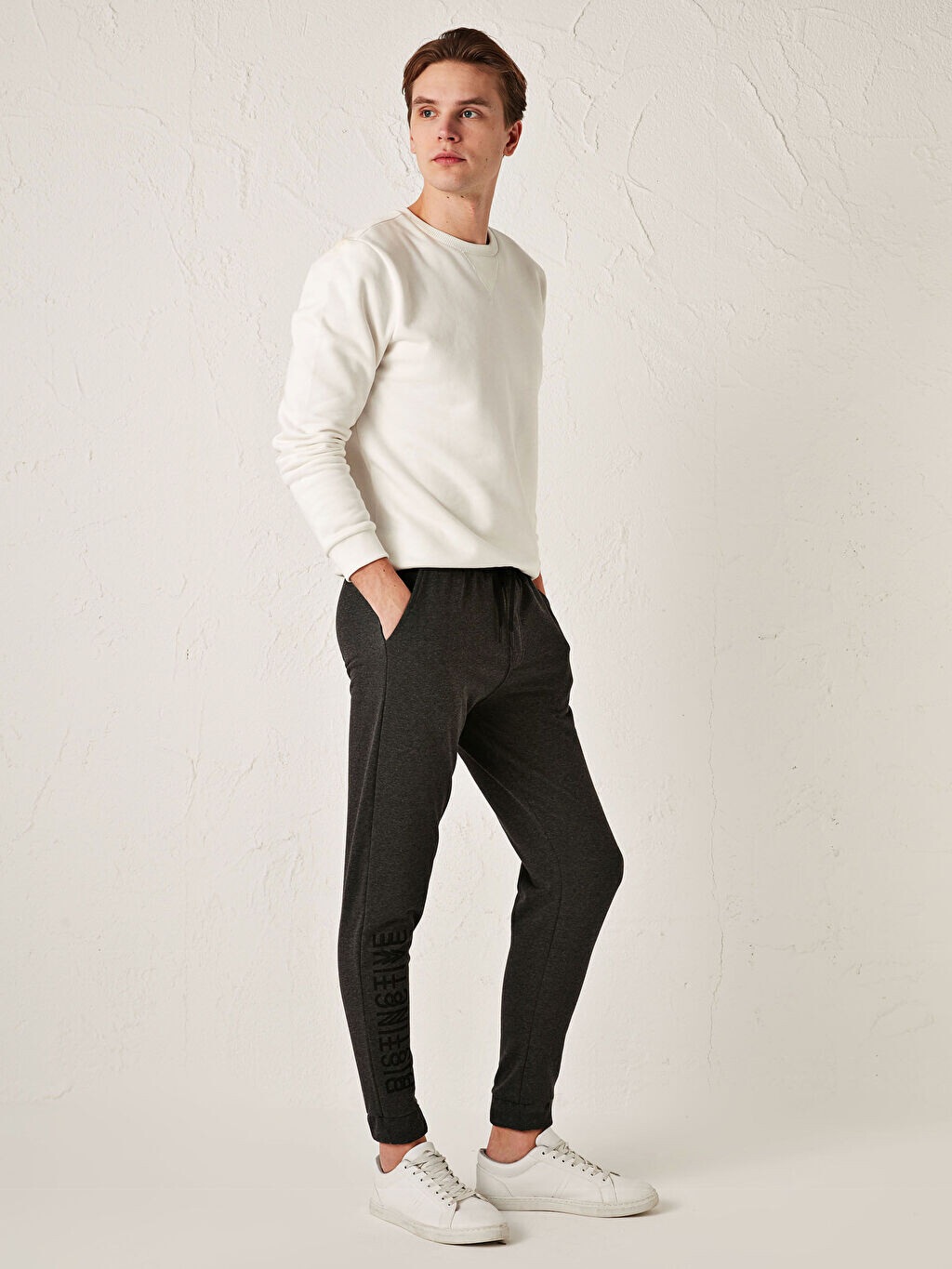 

Мужские спортивные штаны Slim Fit Jogger LCW Casual, антрацитовый