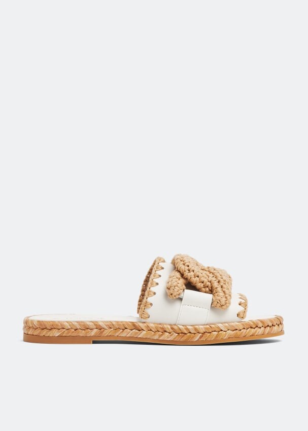 

Сандалии TOD'S Kate leather sandals, белый
