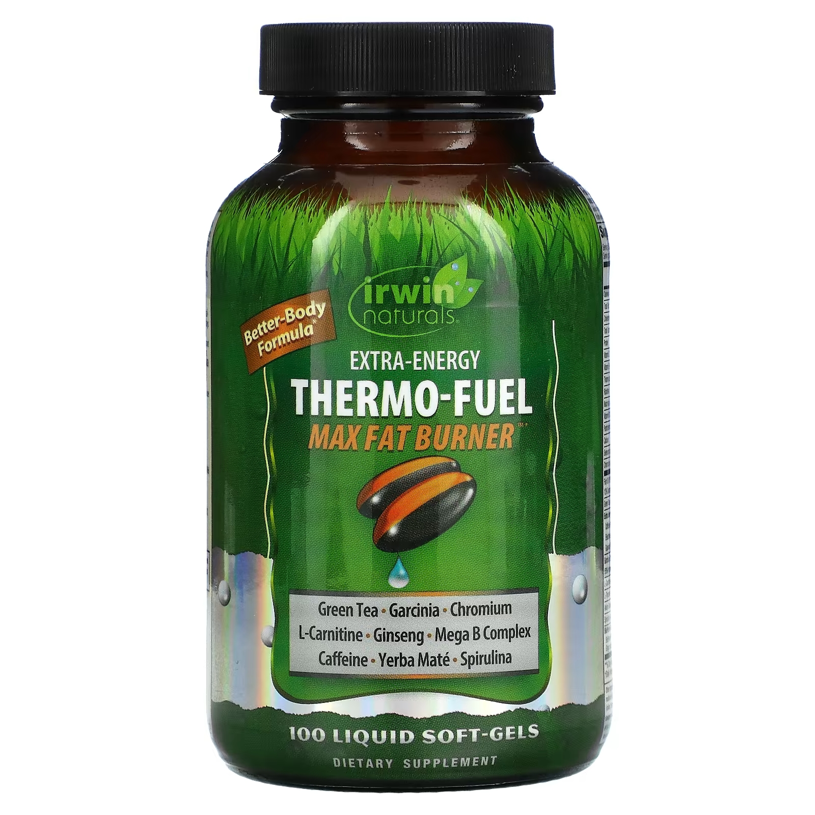 Irwin Naturals Extra-Energy Thermo-Fuel Max Fat Burner, 100 мягких таблеток