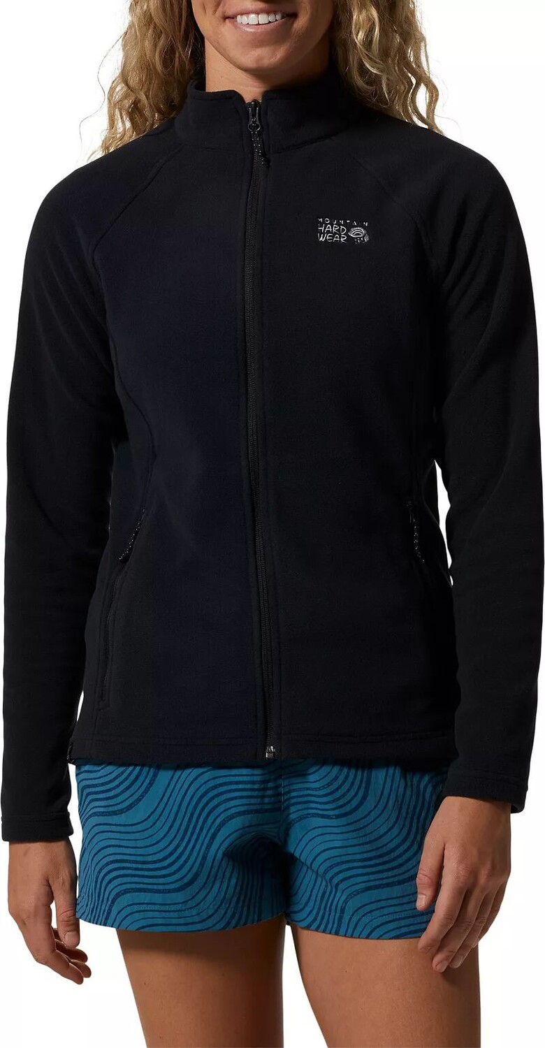 

Женская куртка Mountain Hardwear из микрофлиса на молнии на всю длину Polartec, черный