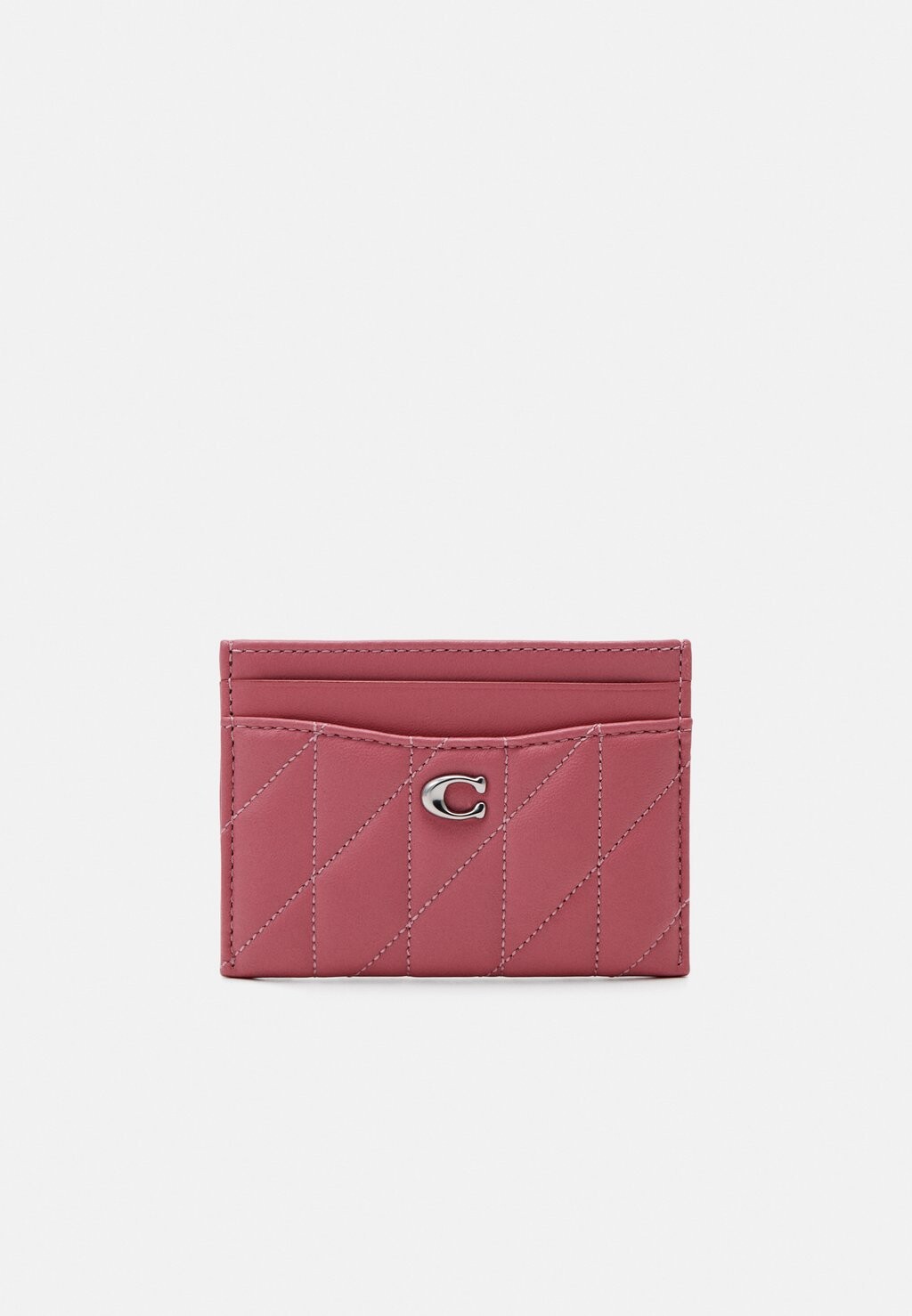 

Кошелек ESSENTIAL QUILTED PILLOW CARD CASE Coach, цвет pink
