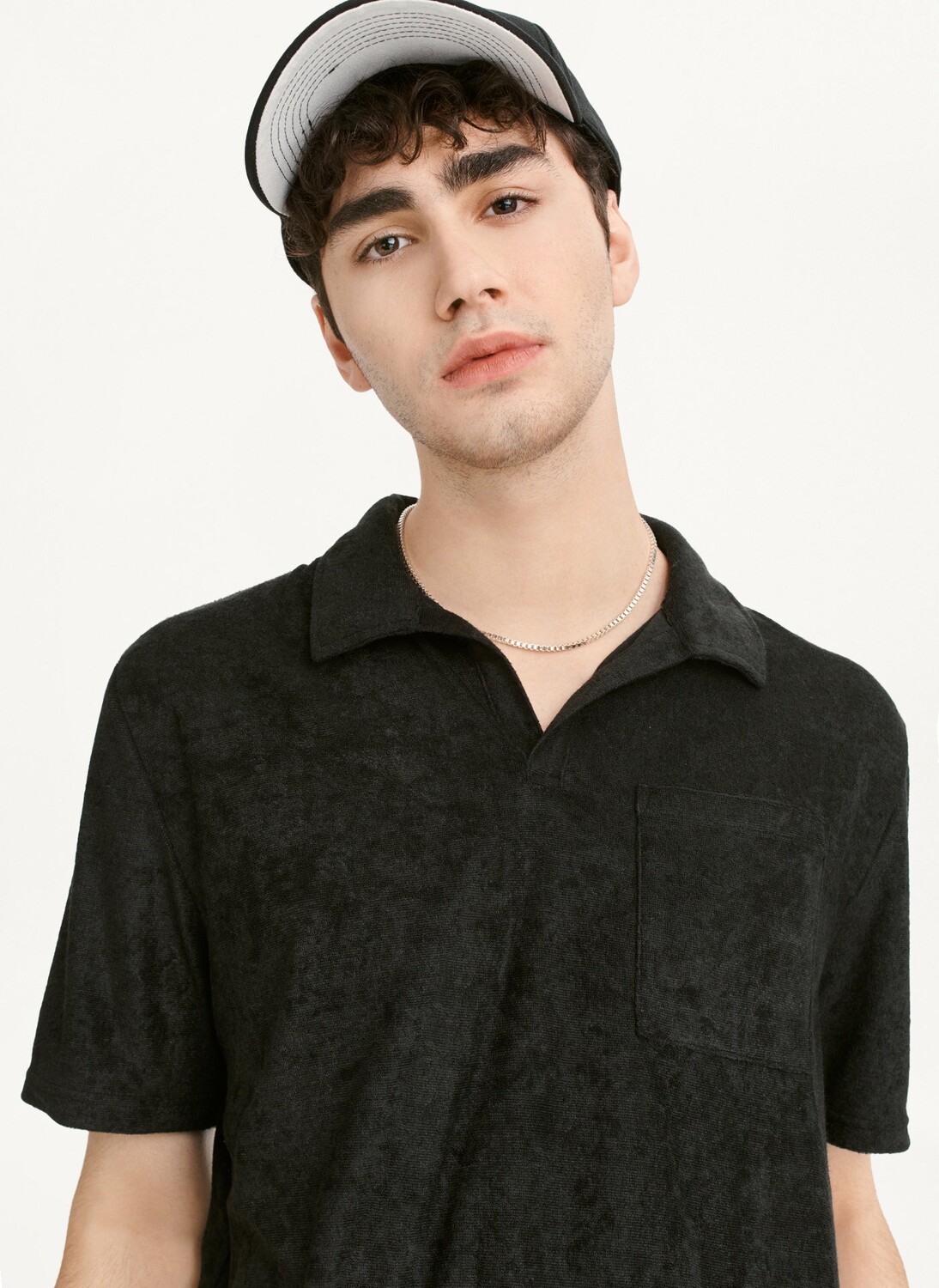

Поло с короткими рукавами Blend Toweling DKNY, Черный