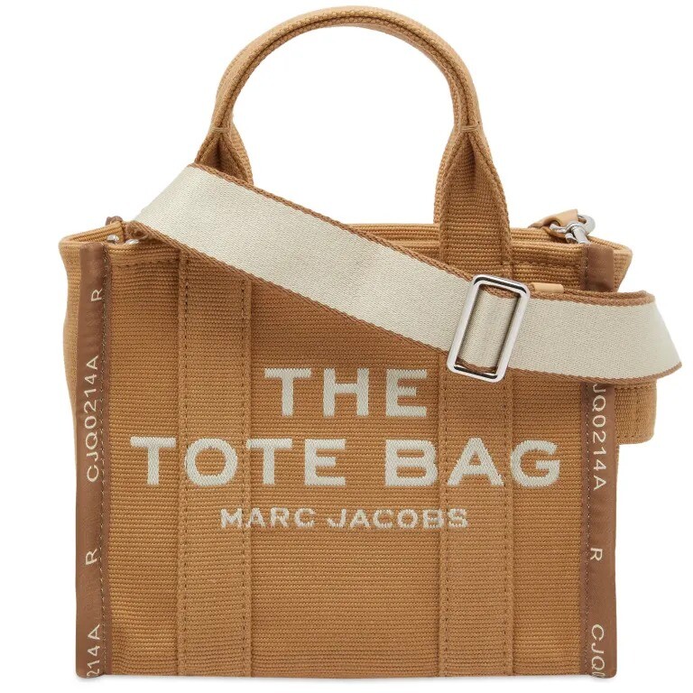 

Сумка-тоут мини Marc Jacobs The Jacquard, бежевый