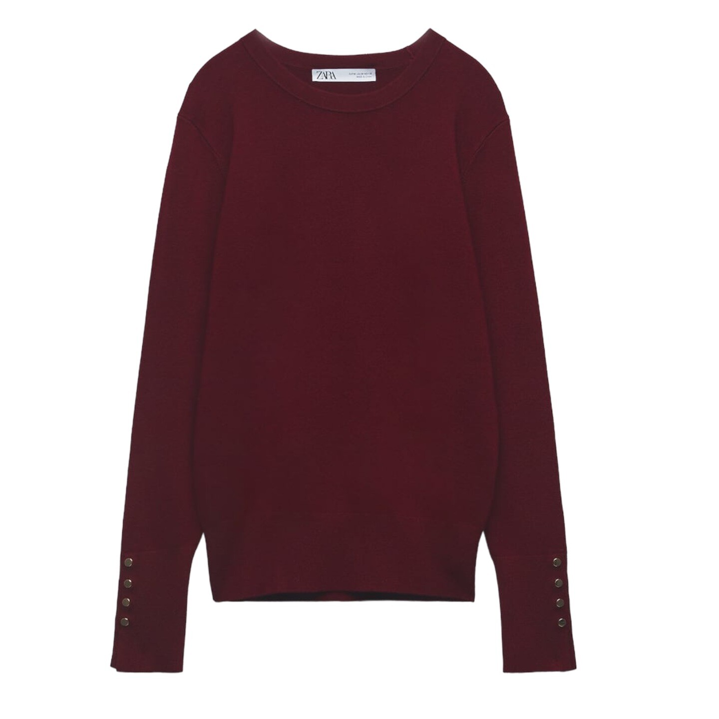 

Свитер Zara Basic Knit, винный