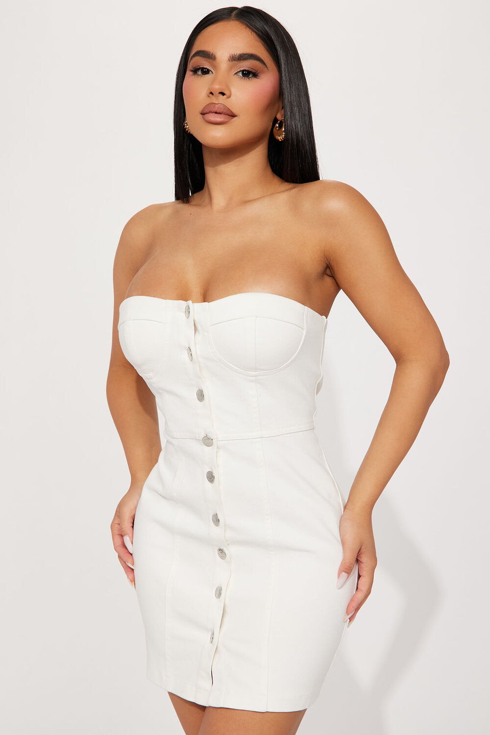 

Мини платье Fashion Nova CD2655, белый