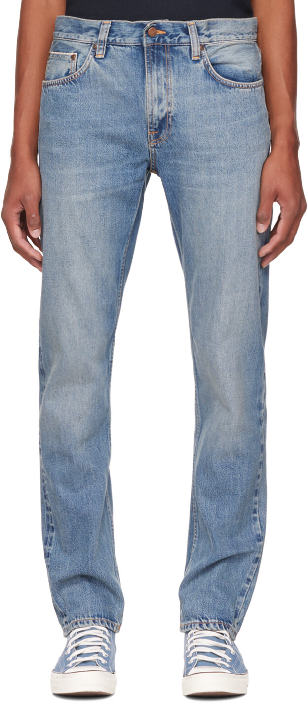 

Синие джинсы Gritty Jackson Nudie Jeans