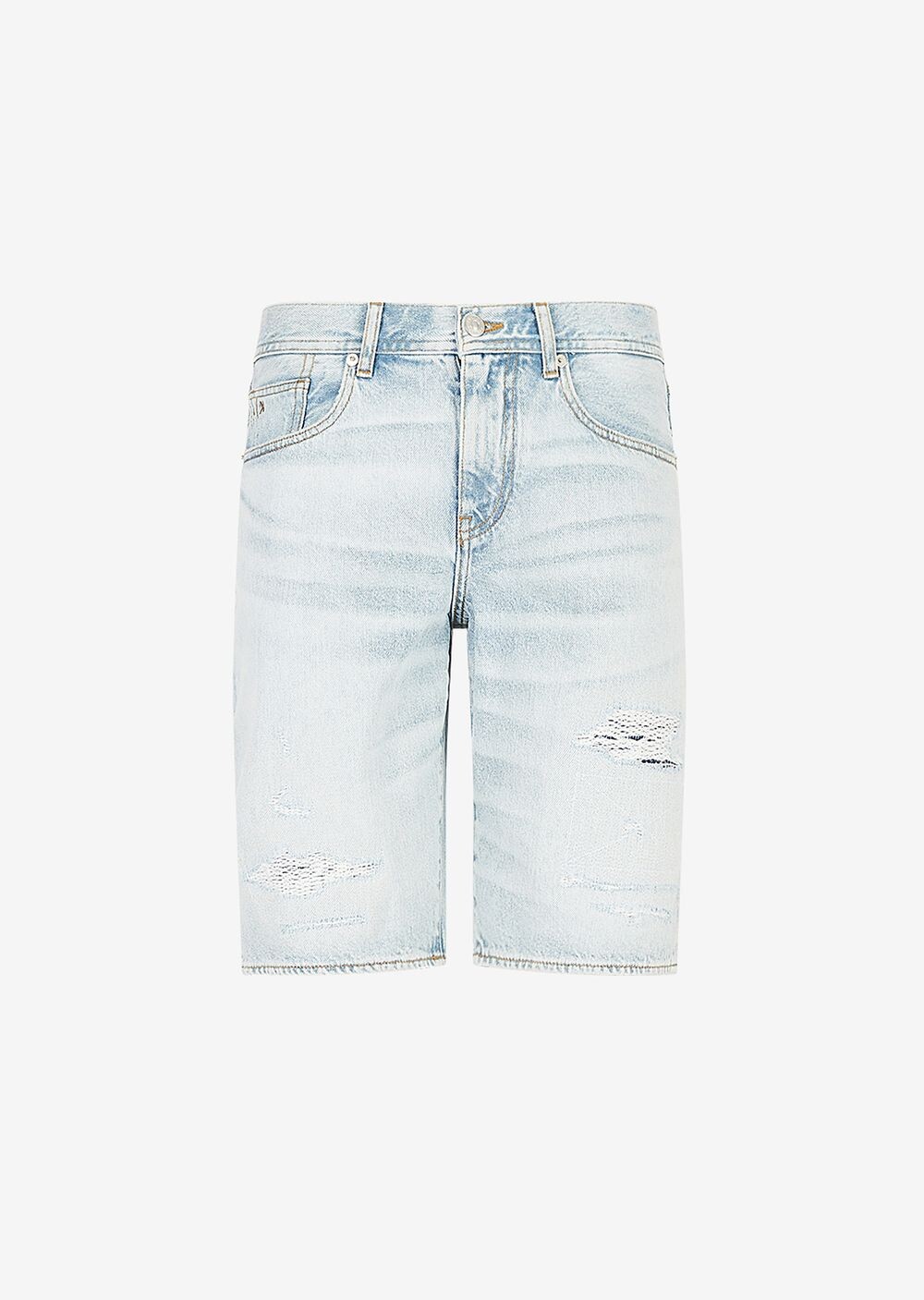 

Джинсовые шорты J65 узкого кроя Armani Exchange, синий