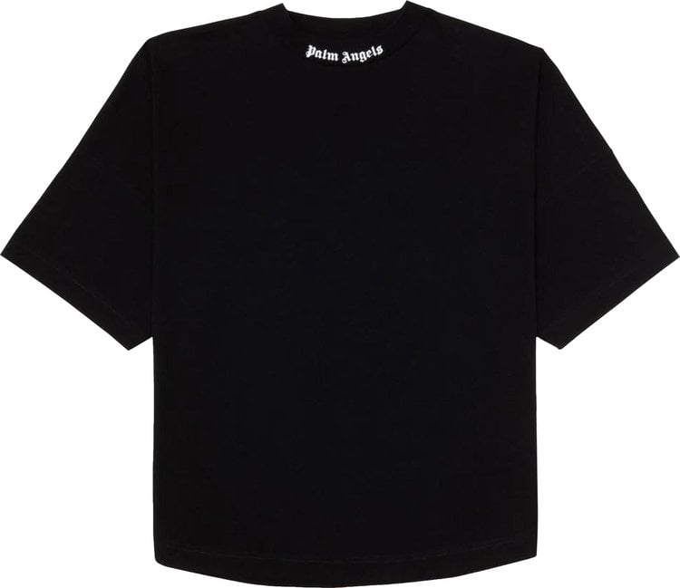 Футболка Palm Angels Classic Logo Over Tee 'Black/White', черный - фото