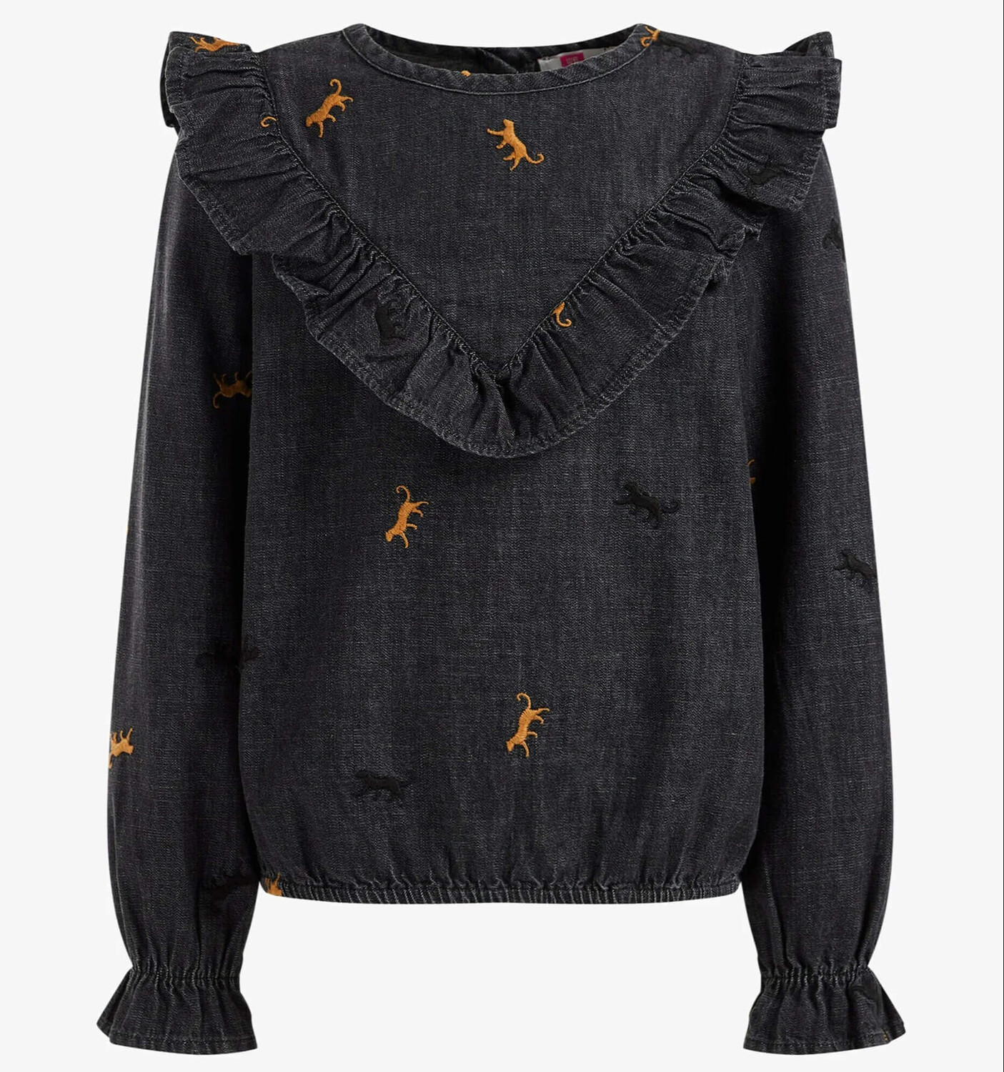 

Блузка WE Fashion Denim, черный