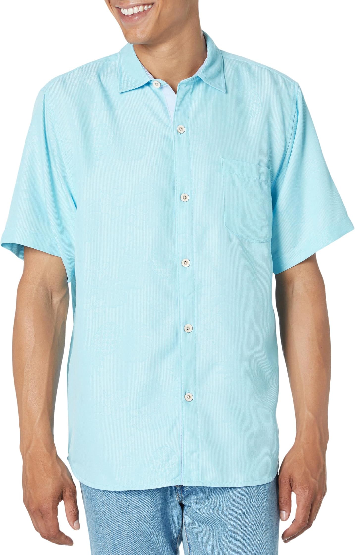 Рубашка Coconut Point Colada Tommy Bahama, цвет Bowtie Blue цена и фото