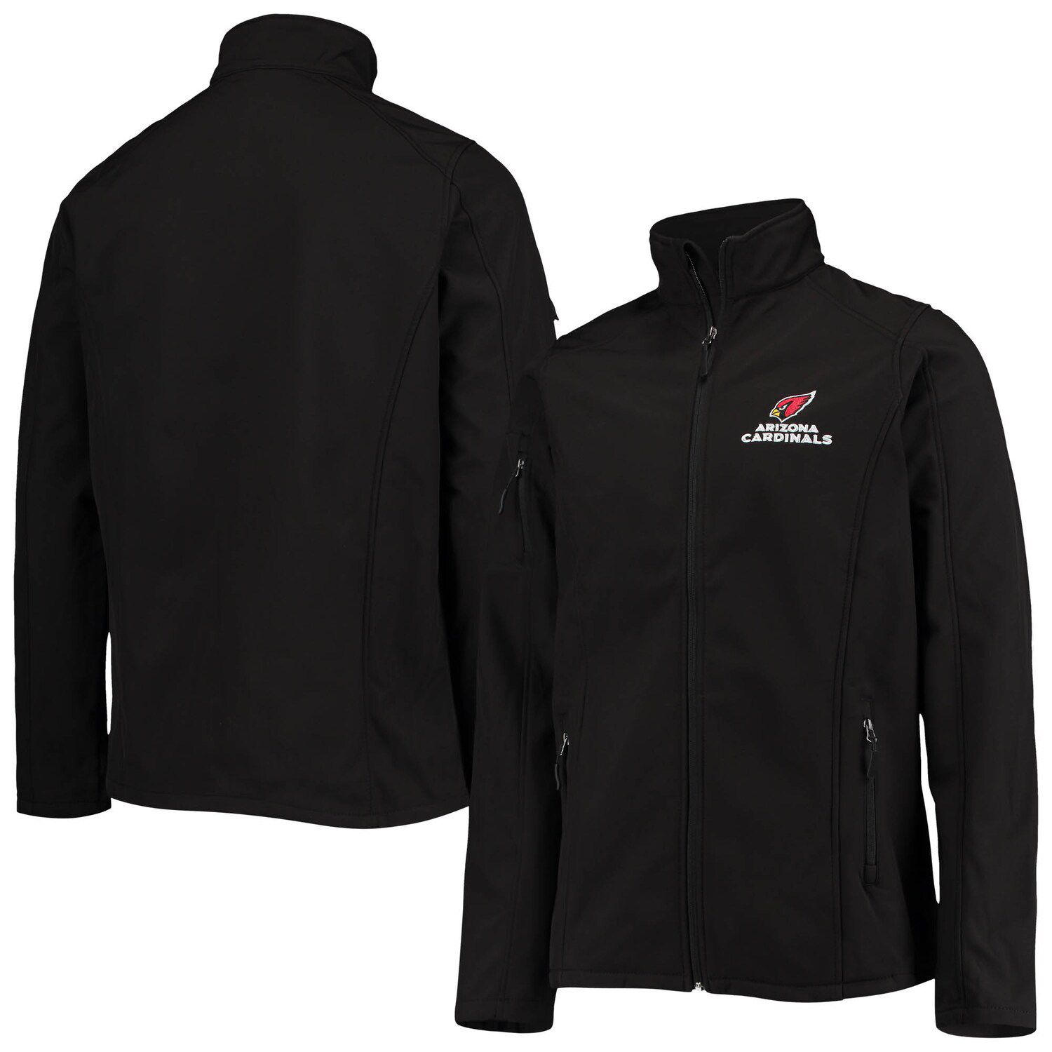 

Мужская куртка Dunbrooke Black Arizona Cardinals Big & Tall Sonoma Softshell с молнией во всю длину