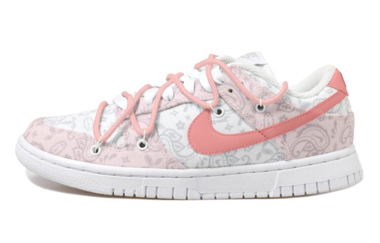 

Кроссовки для скейтбординга Dunk женские с низким верхом белые/красные Nike