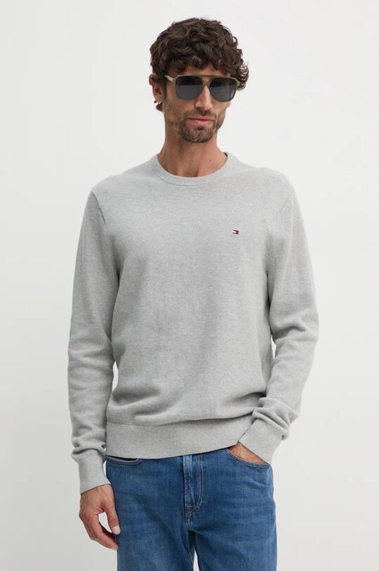

Хлопковый свитер Tommy Hilfiger, серый