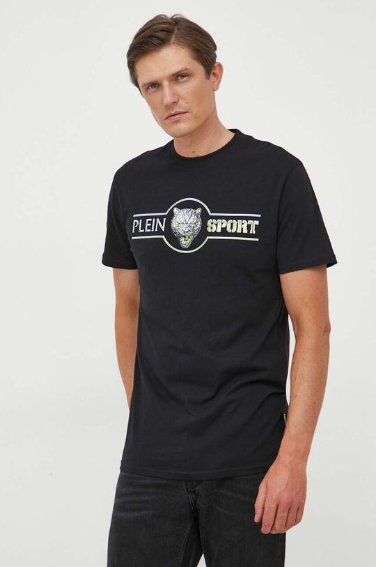 

Хлопковая футболка PLEIN SPORT Plein Sport, черный