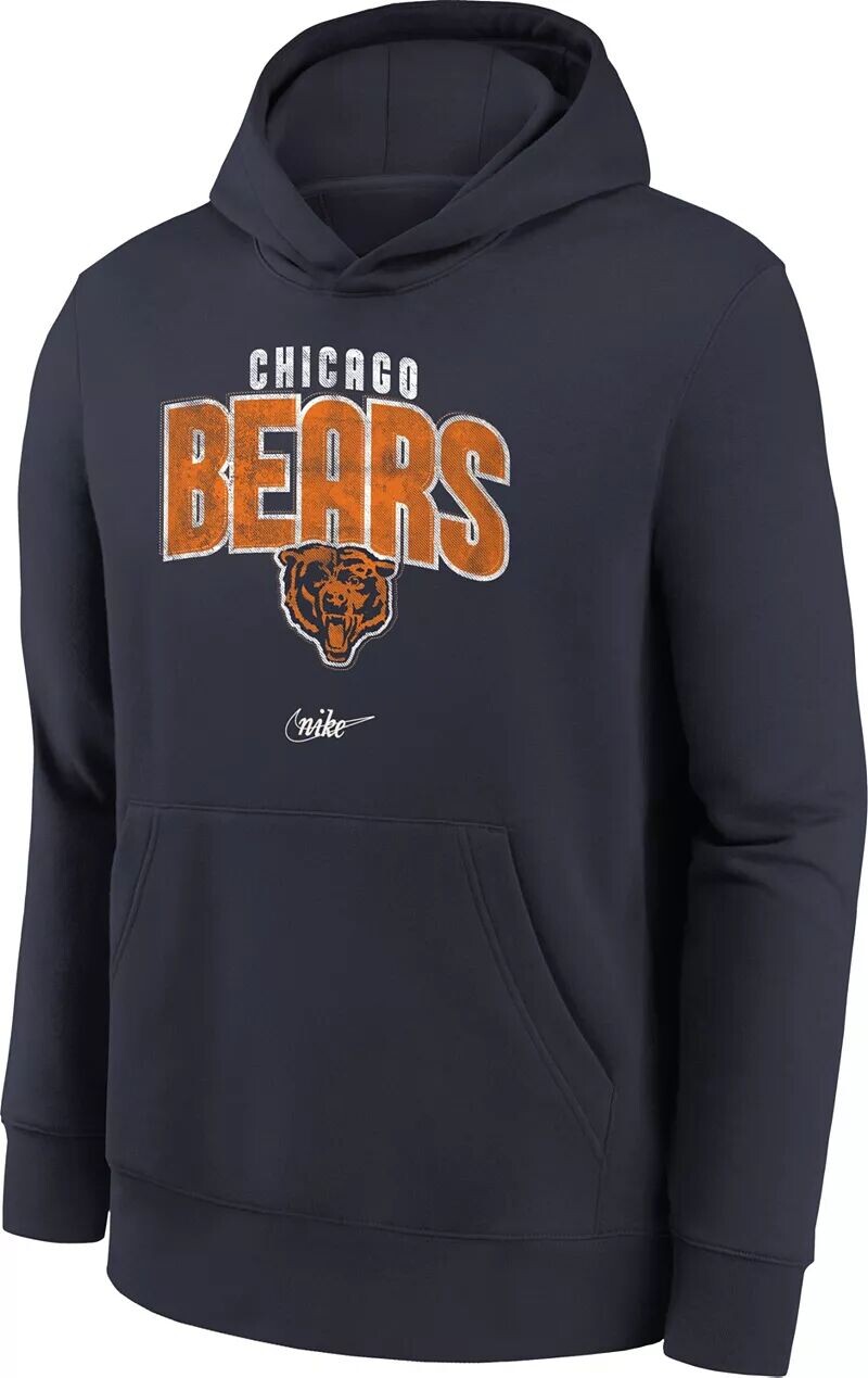 

Темно-синяя худи Nike Youth Chicago Bears Rewind Shout