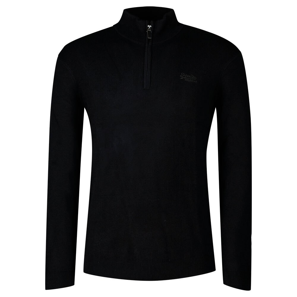 

Свитер Superdry Vintage Embroidered Henley, черный