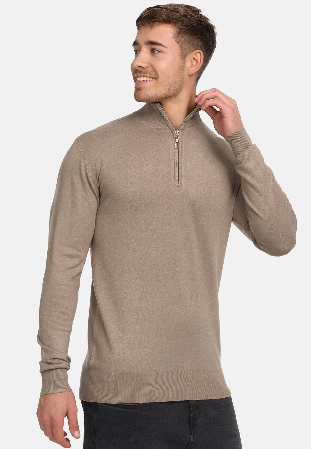 

Вязаный свитер FRANKIE Jeff, цвет dark beige