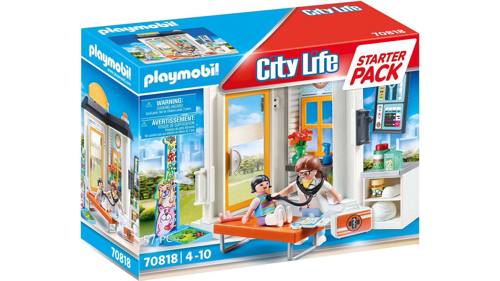 City life стартовый набор педиатра Playmobil city life пристройка для спортзала playmobil