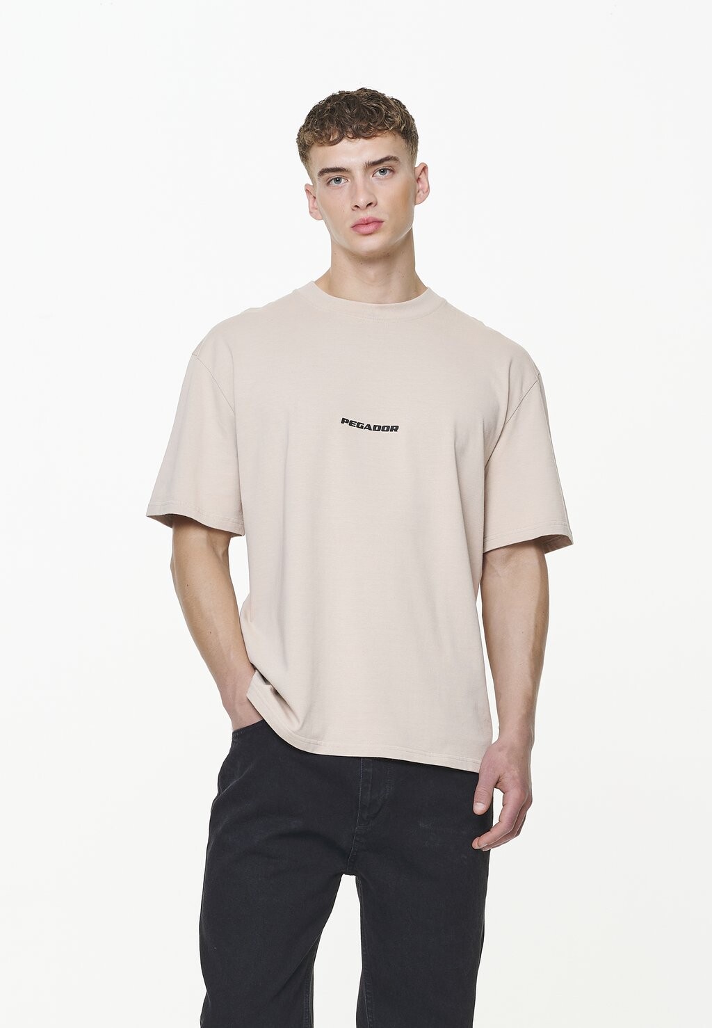 

Футболка с принтом Colne Logo Oversized Tee Pegador, цвет vintage kingdom beige