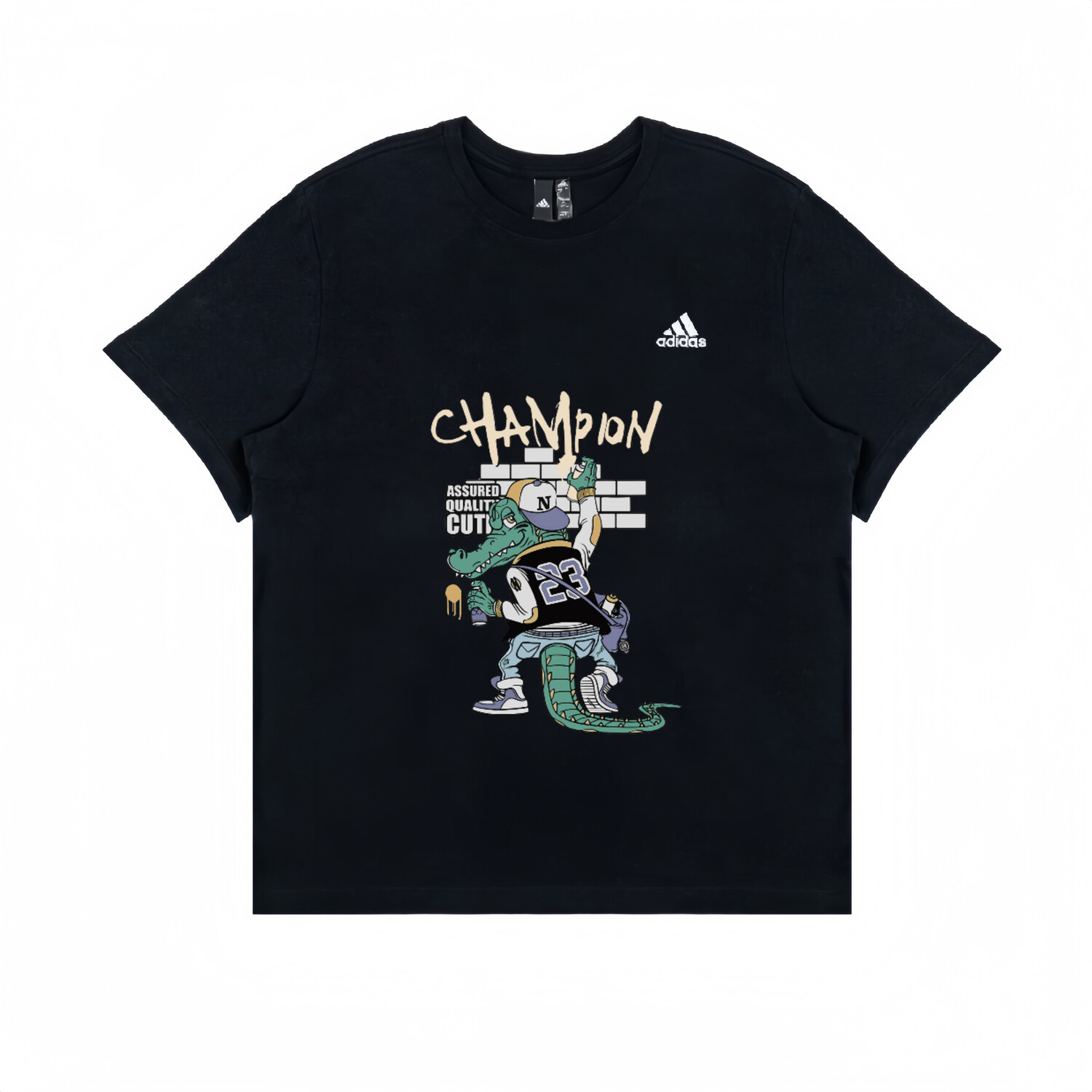 

Футболка унисекс черная Adidas, черный