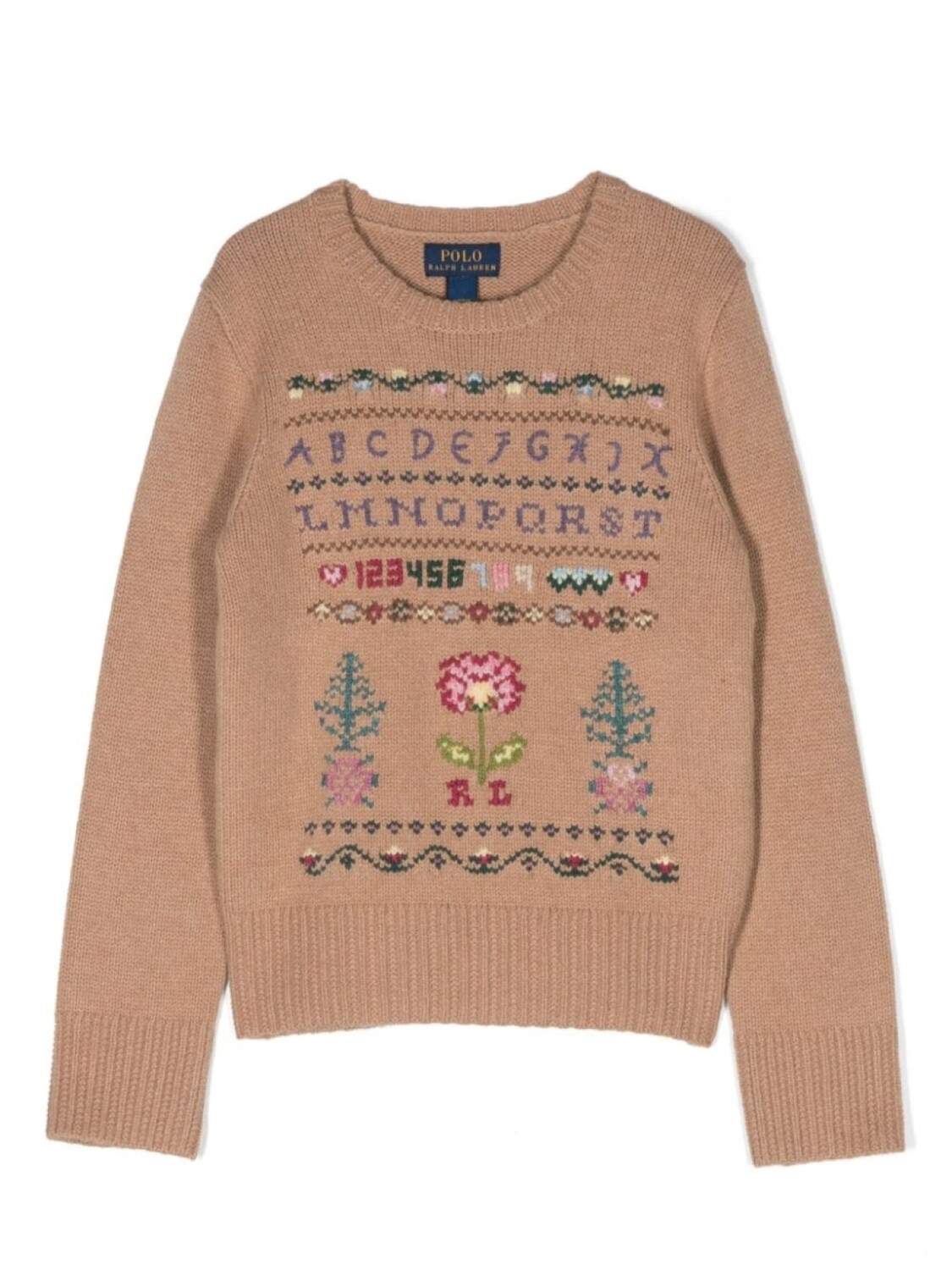 

Ralph Lauren джемпер с вышивкой, нейтральный цвет