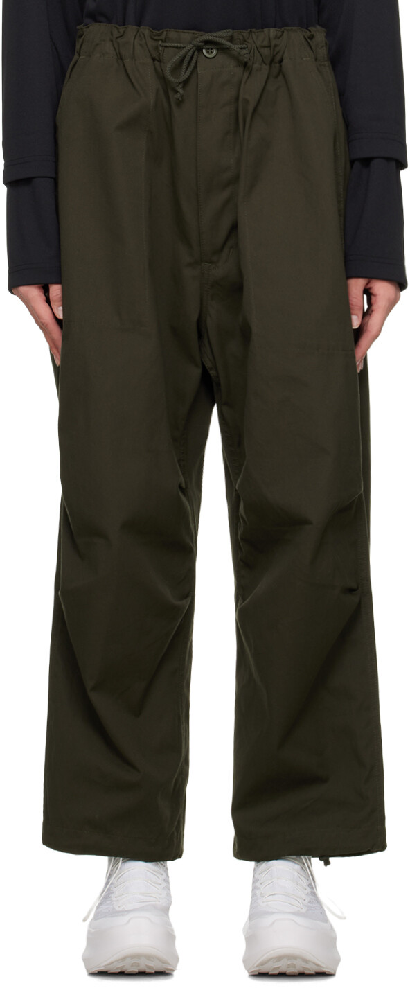 

Зеленые брюки с кулиской Comme des Garçons Homme Plus