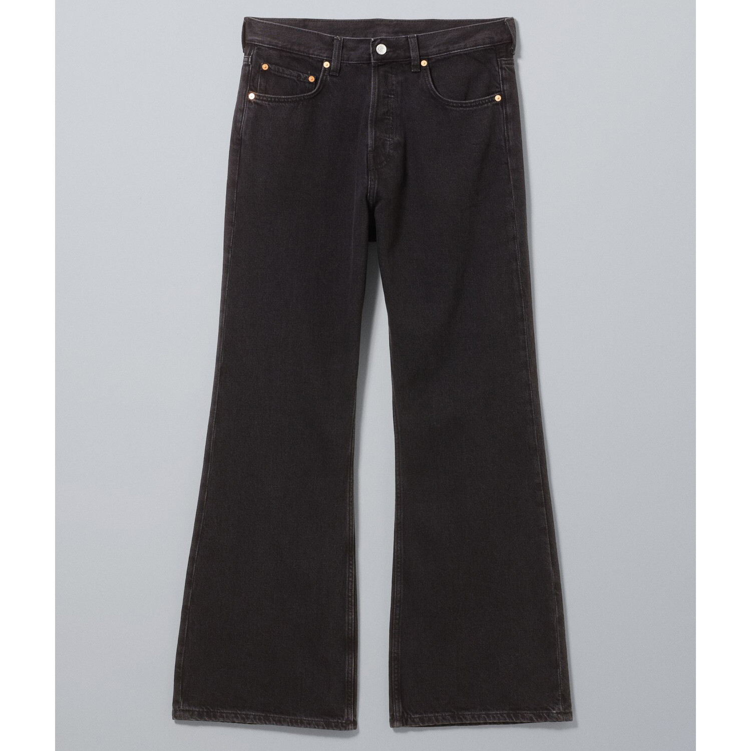 

Джинсы Weekday Time Lockere Bootcut, чернильно-черный