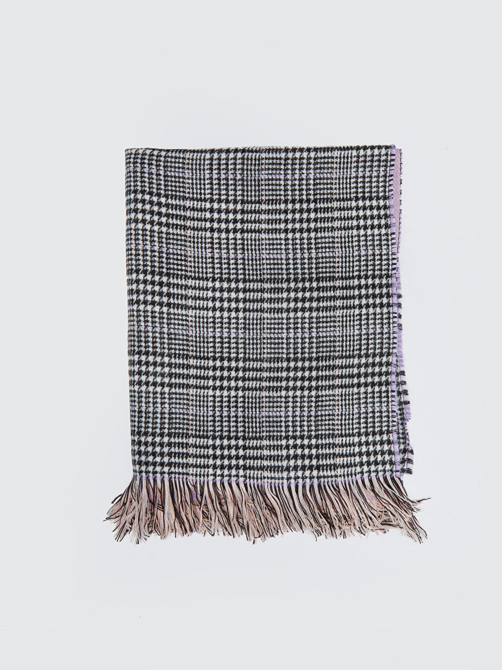 

Женский шарф с бахромой и узором Crowbar Pattern LCW Accessories