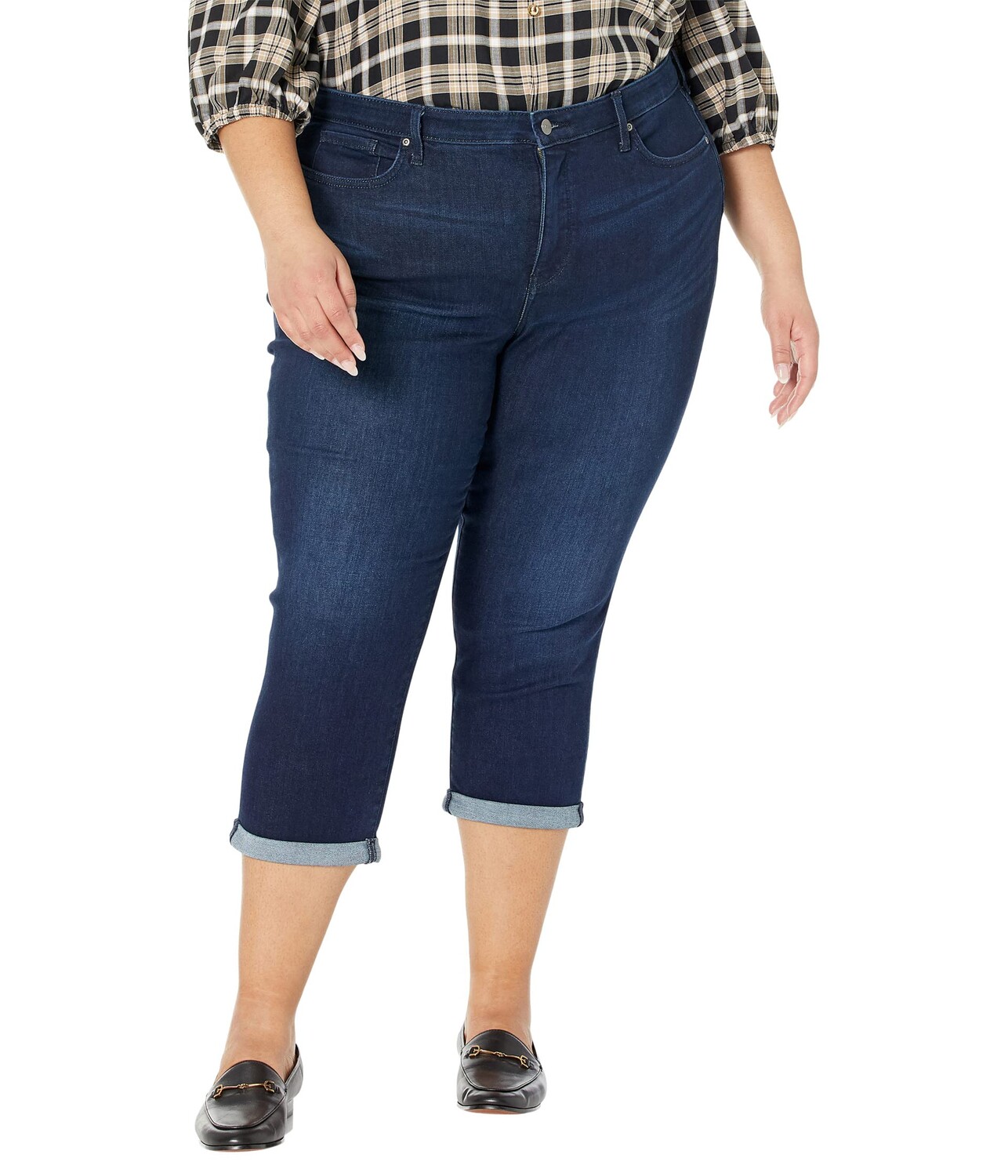 

Джинсы NYDJ Plus Size, Plus Size Chloe Capris 1" Cuff in Rapture
