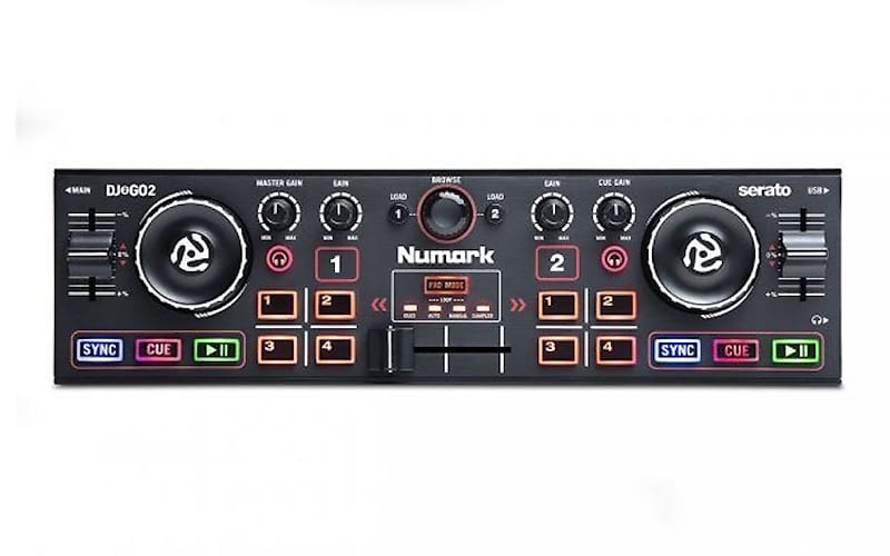 Numark DJ2GO2 - DJ-контроллер с аудиоинтерфейсом numark dj2go2 touch pocket 2 канальный dj контроллер и наушники numark dj2go2 touch pocket 2 channel dj controller