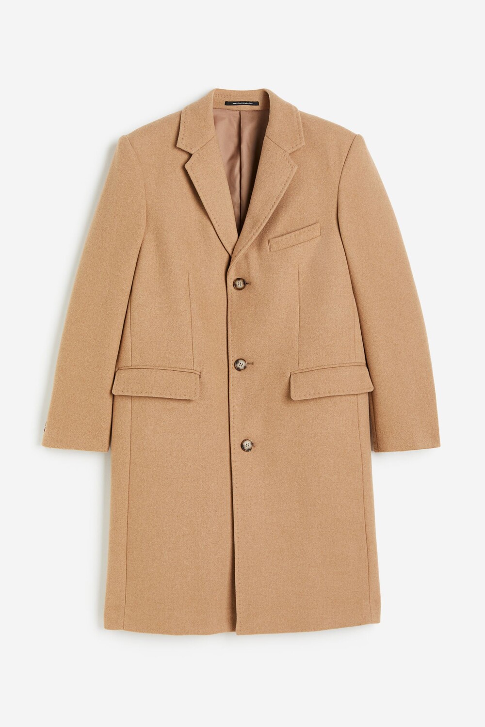 

Пальто H&M Wool-blend, темно-бежевый