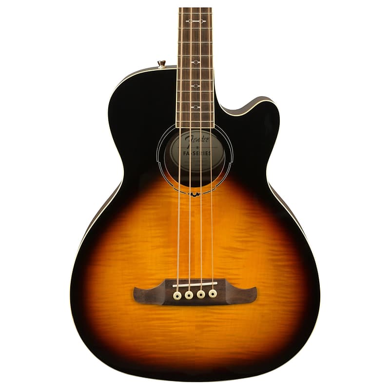 цена Электроакустическая бас-гитара Fender FA-450CE, Laurel FB, 3 цвета Sunburst 971443032