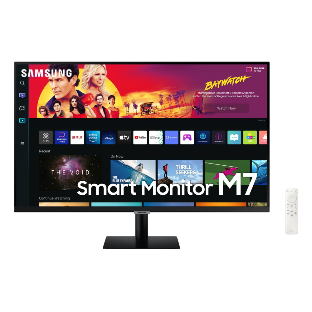 Смарт-Монитор Samsung Smart M70B, 43, 3840x2160, 60 Гц, VA, черный