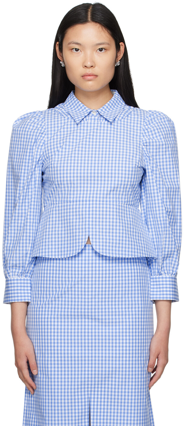

Shushu/Tong Blue Check Blouse
