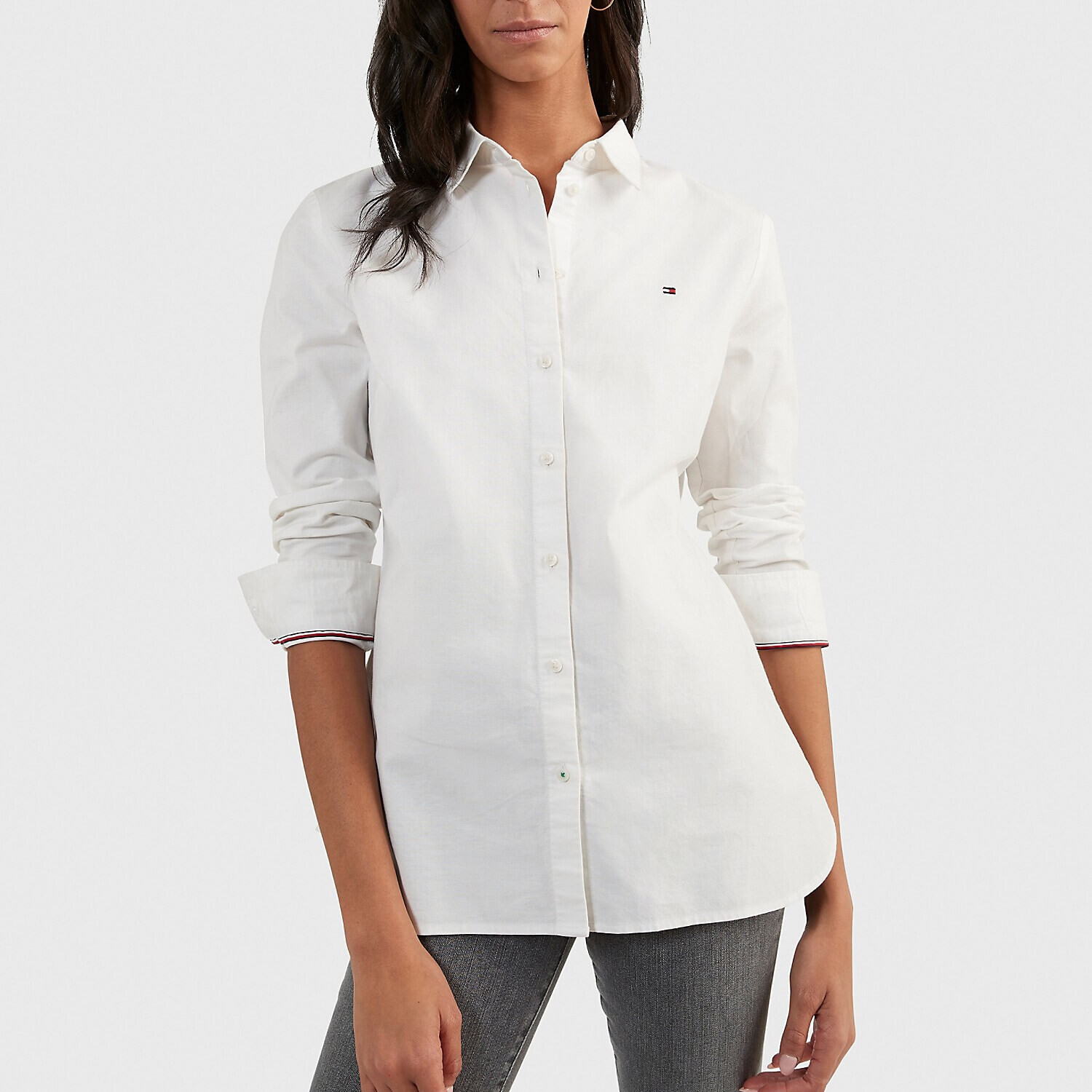 

Рубашка Tommy Hilfiger Regular Fit Solid Oxford, белый