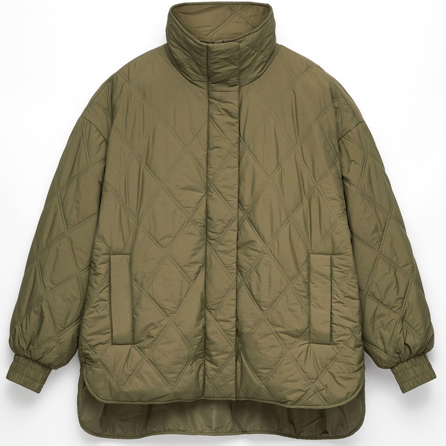 

Куртка Oysho Lightweight, Water-Repellent Fellex Aerogel, хаки
