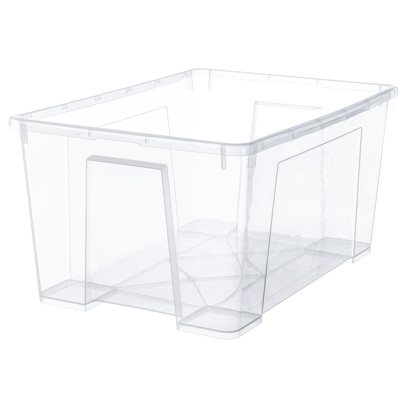 SAMLA САМЛА Контейнер, прозрачный, 56x39x28 см/45 л IKEA контейнер для вещей с крышкой икеа самла samla 39x28x14 см 11 л прозрачный 39389132