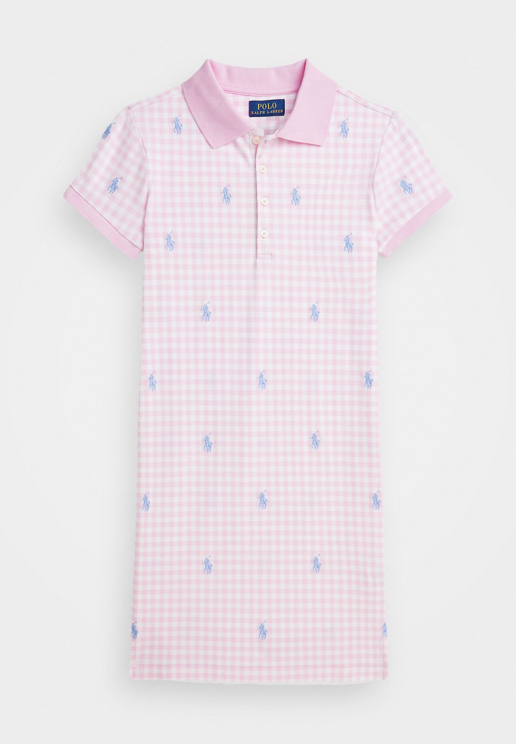 Платье-рубашка Day Dress Polo Ralph Lauren, цвет carmel pink / blue hyacinth
