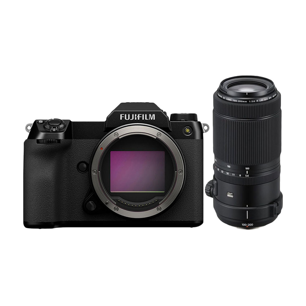 Фотоаппарат Fujifilm GFX 100S Body + GF 100-200mm f/5.6 R LM OIS WR, черный