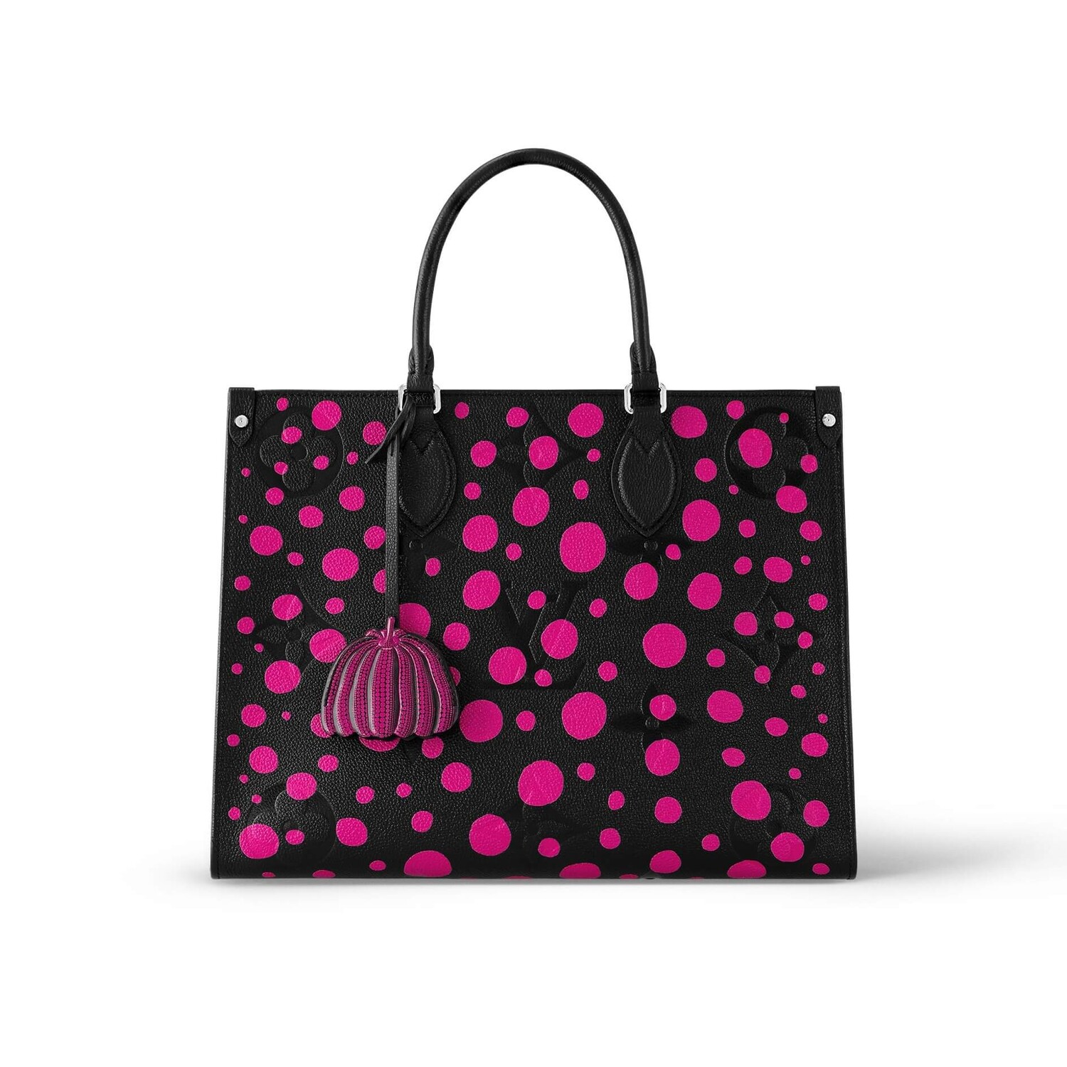 

Сумка-тоут Louis Vuitton x Yayoi Kusama OnTheGo MM, черный/розовый
